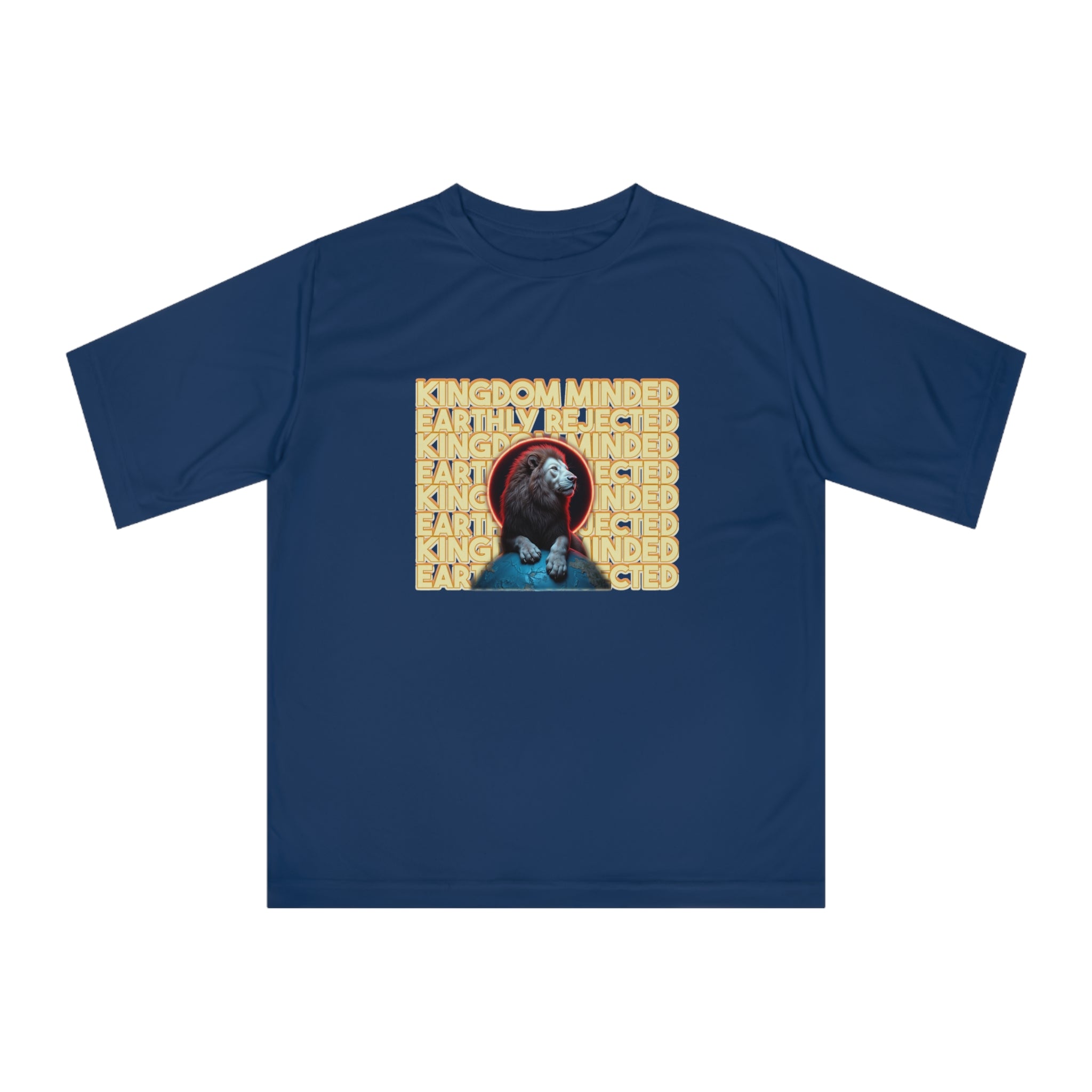 Unisex Kingdom Minded Performance T-Shirt - Earthly Reflected Design