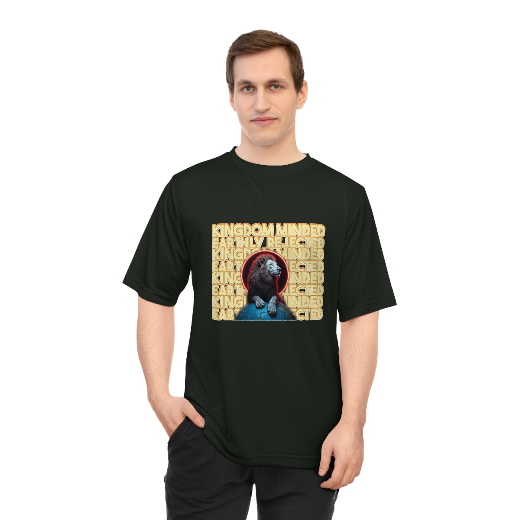 Unisex Kingdom Minded Performance T-Shirt - Earthly Reflected Design