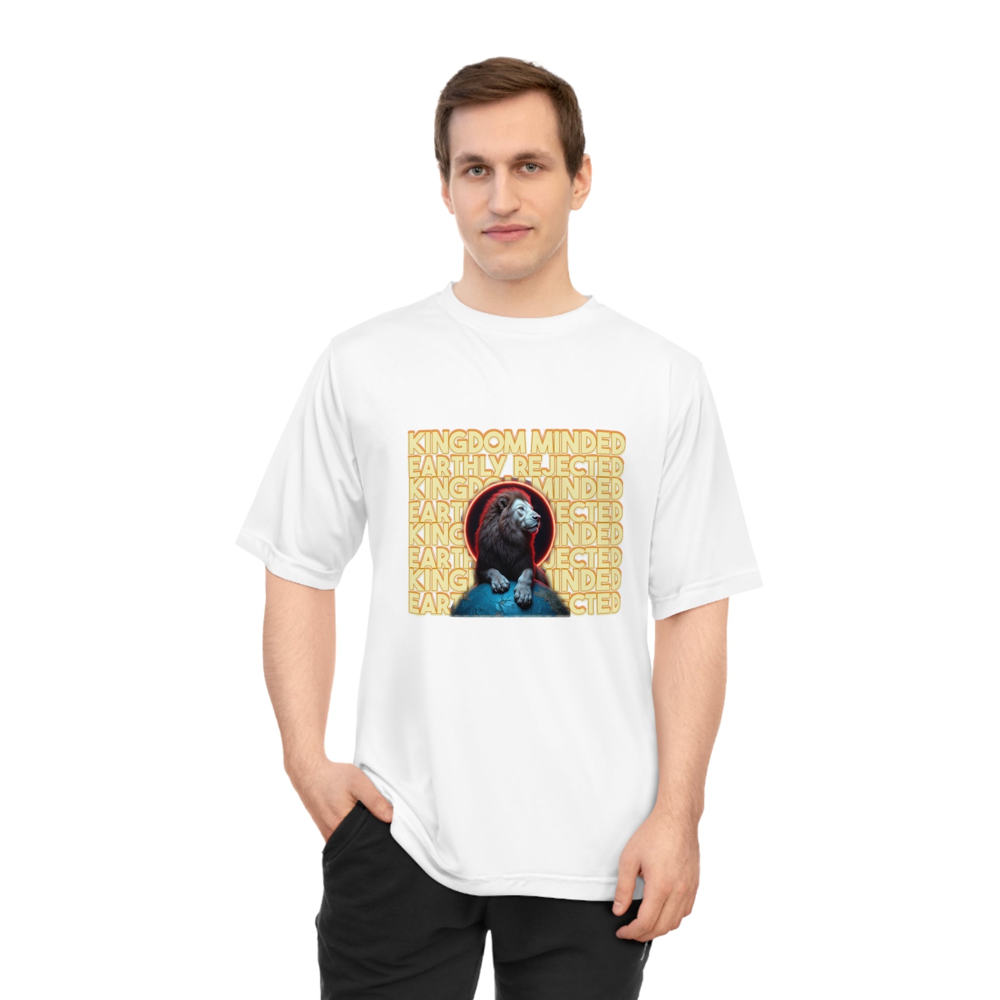 Unisex Kingdom Minded Performance T-Shirt - Earthly Reflected Design